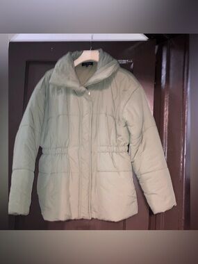 Blue Pepper Waist Puffer Jacket